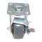 Vestil Rubber Swivel With Brake Caster 4 In. Diameter x 2 In. Width 551 Lb. Capacity Dark Gray/Gold CST-KSM-4X2MR-SWB - alternate 7
